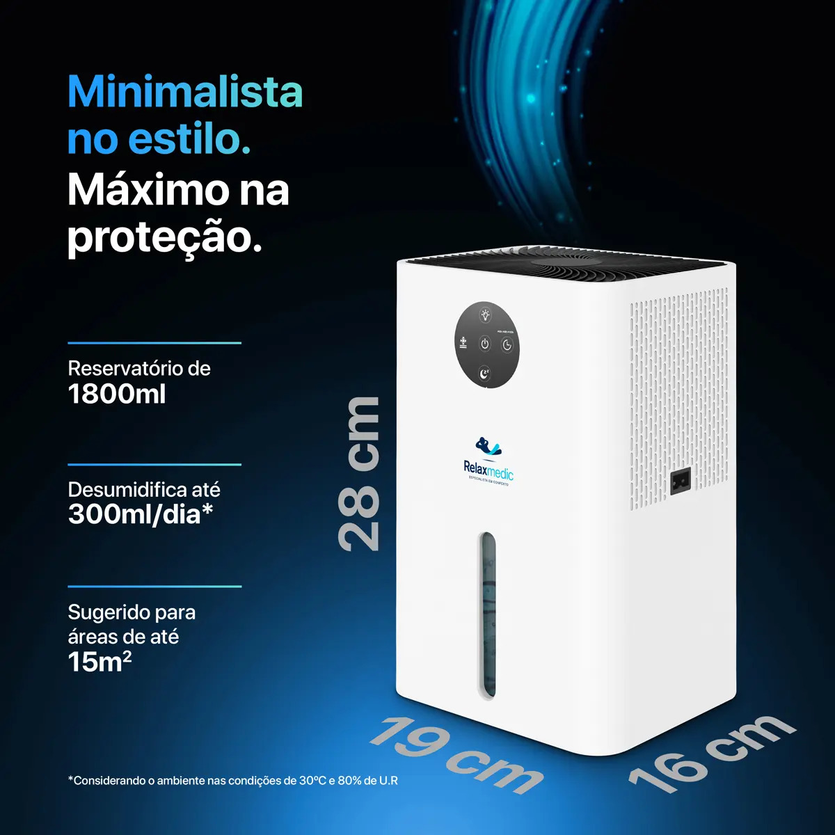 Desumidificador de Ar Aqua 1.8 Relaxmedic 2