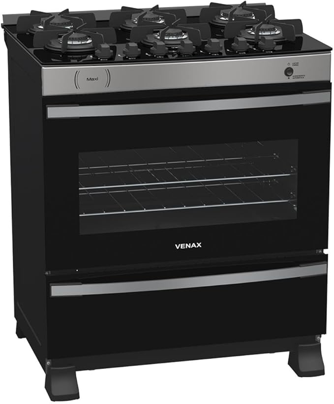 Fogão 6 Bocas Venax Maxi Vitreo 1