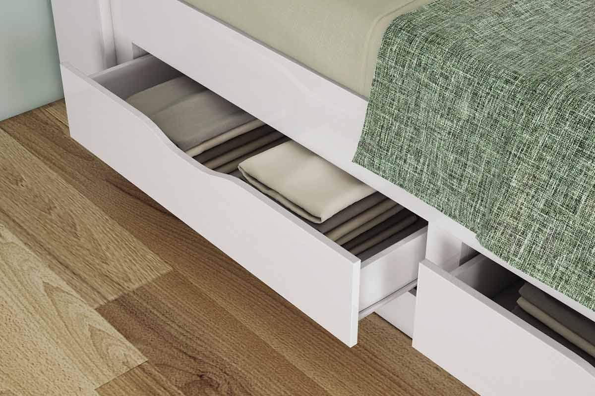 Cama Solteiro com Gavetas Invicta 3