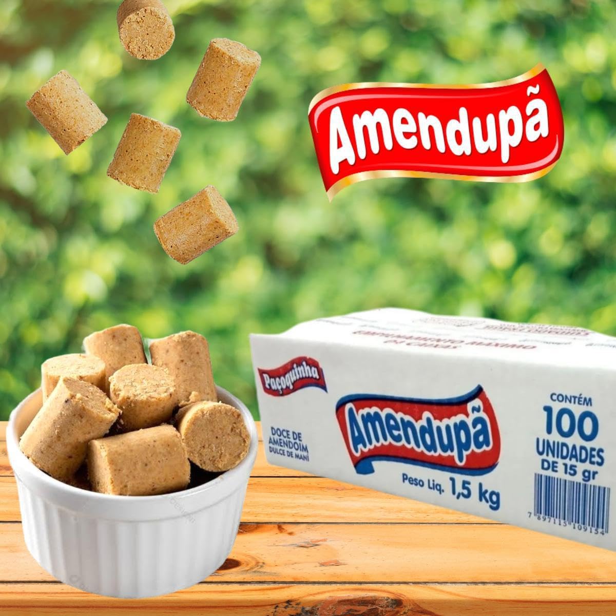 Paçoca Rolha Amendoim Amendupã 3