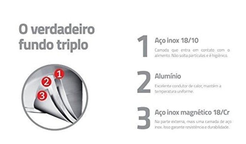Fervedor Solar Fundo Triplo com Tampa 4