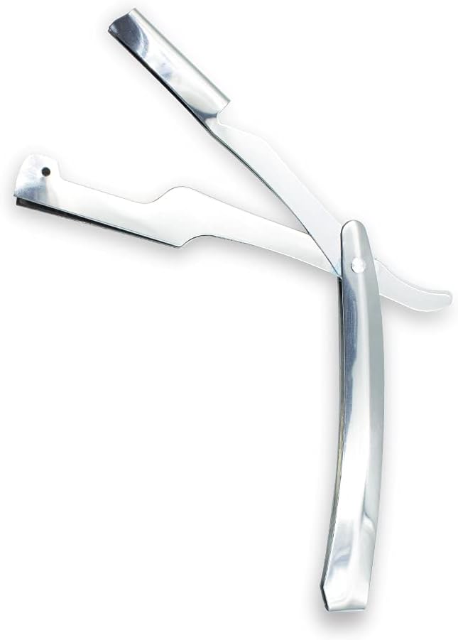 Navalhete Barbeiro Cabo de Aço Inox Barbear Profissional 1