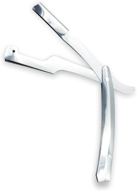 Navalhete Barbeiro Cabo de Aço Inox Barbear Profissional 1