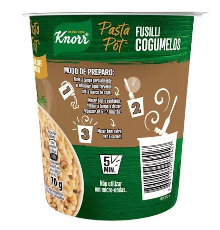 Macarrão Instantâneo Knorr Pasta Pot Fusilli 3
