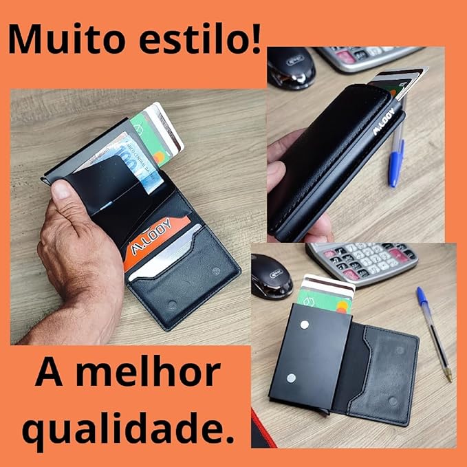 Carteira Antifurto Proteção RFID M. Looy 5