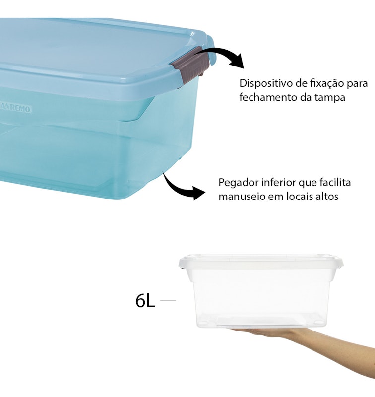 Organizador Plástico 6 L 3