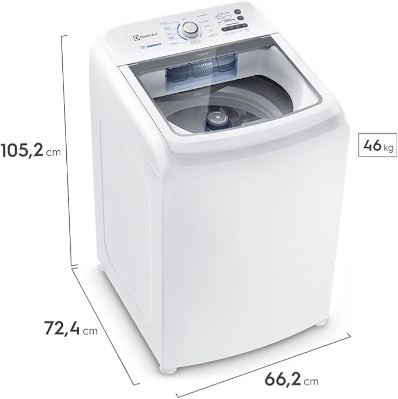 Máquina de Lavar Electrolux 15kg Branca Essential Care 3