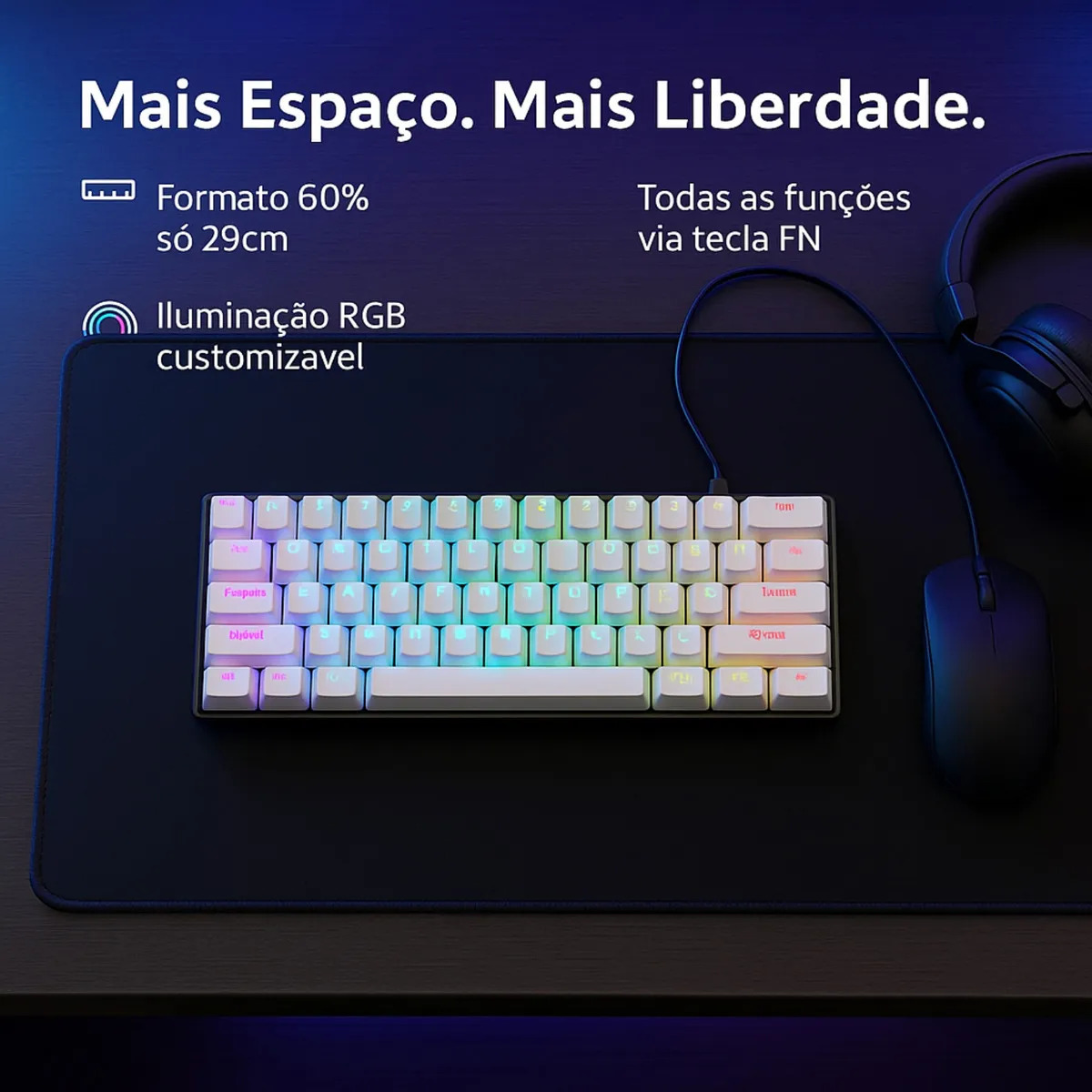 Teclado Force One Atlas 60% 5