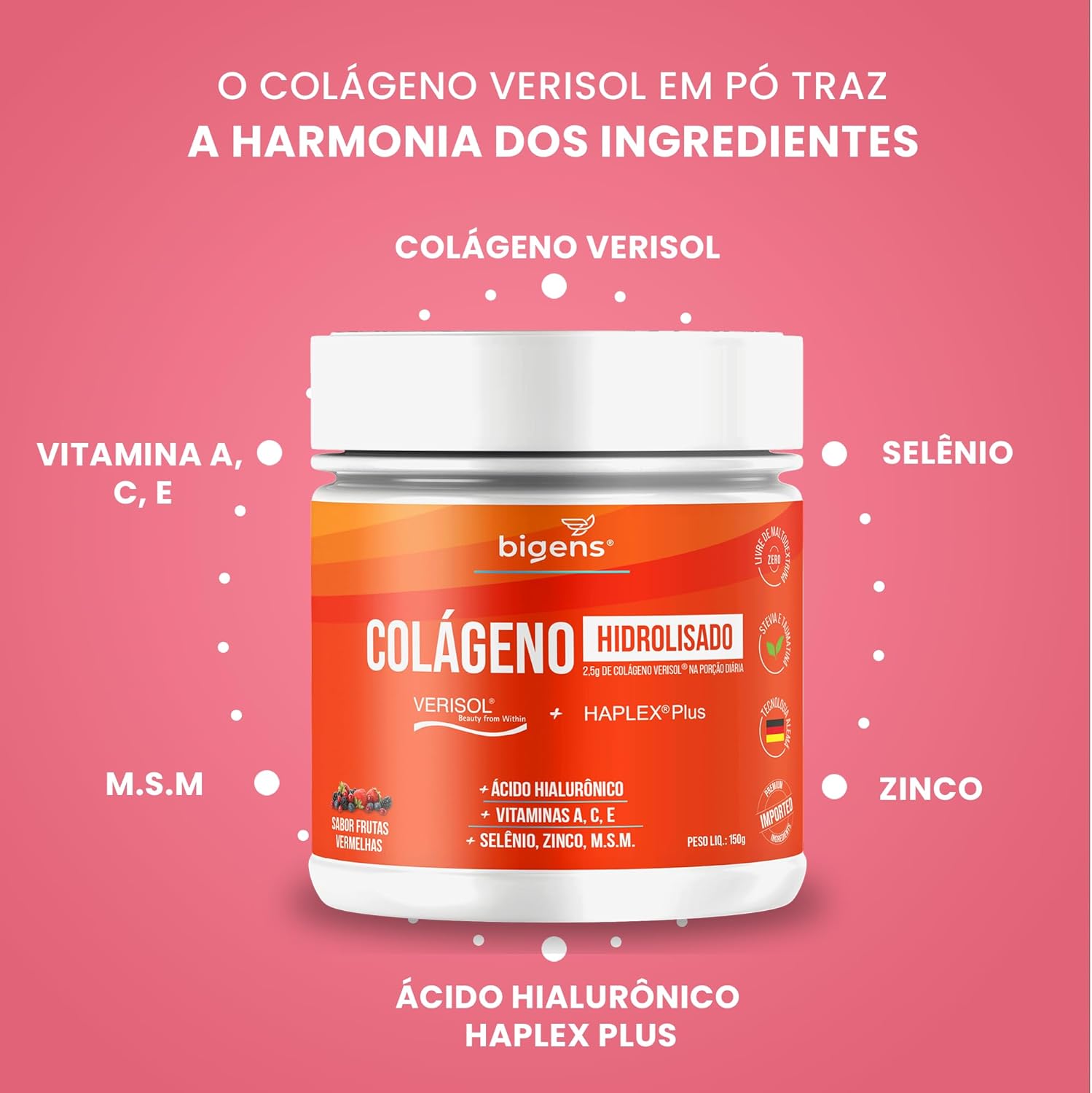 Colágeno Verisol em Pó | Verisol® + Haplex Plus® 3