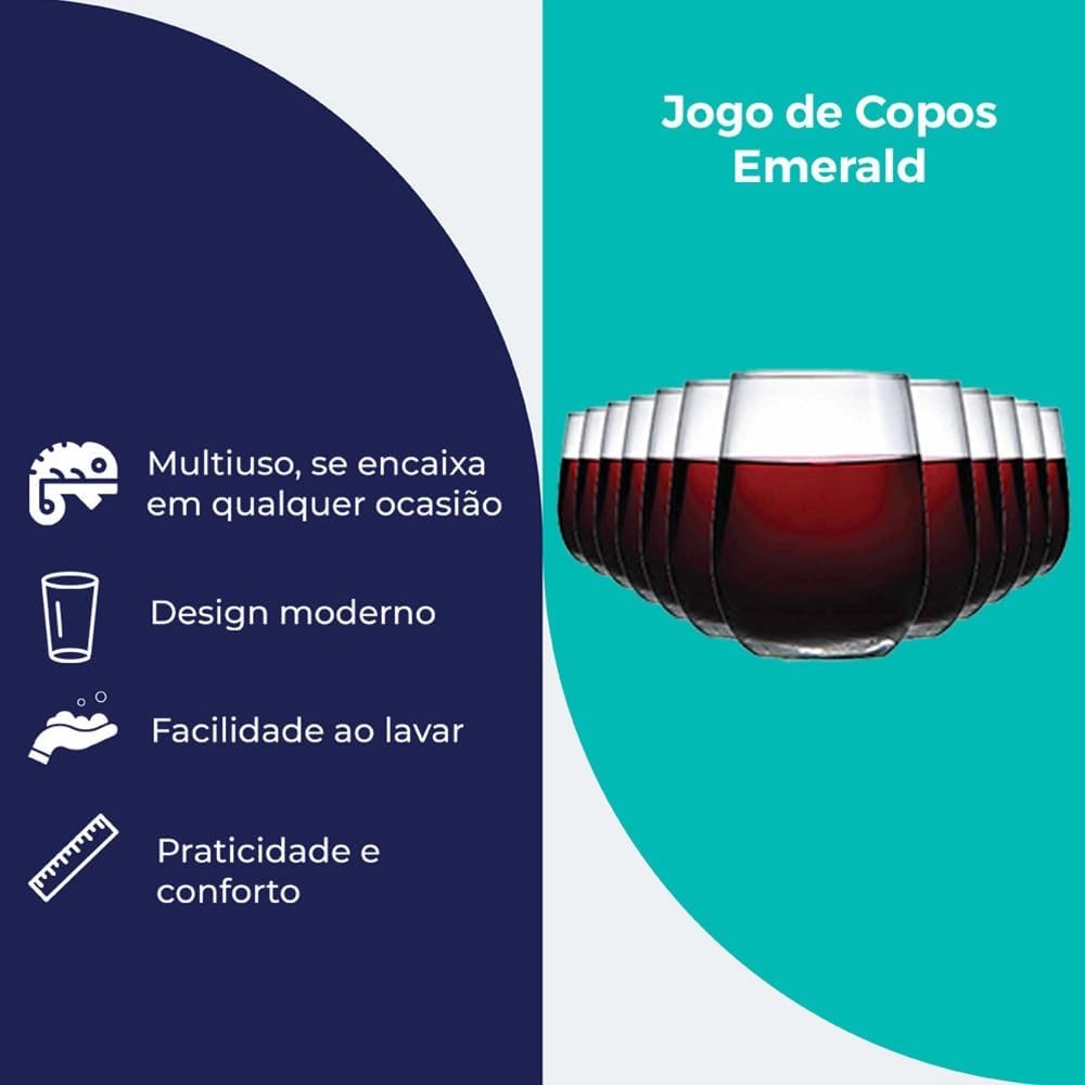 Jogo de Copos Emerald 3