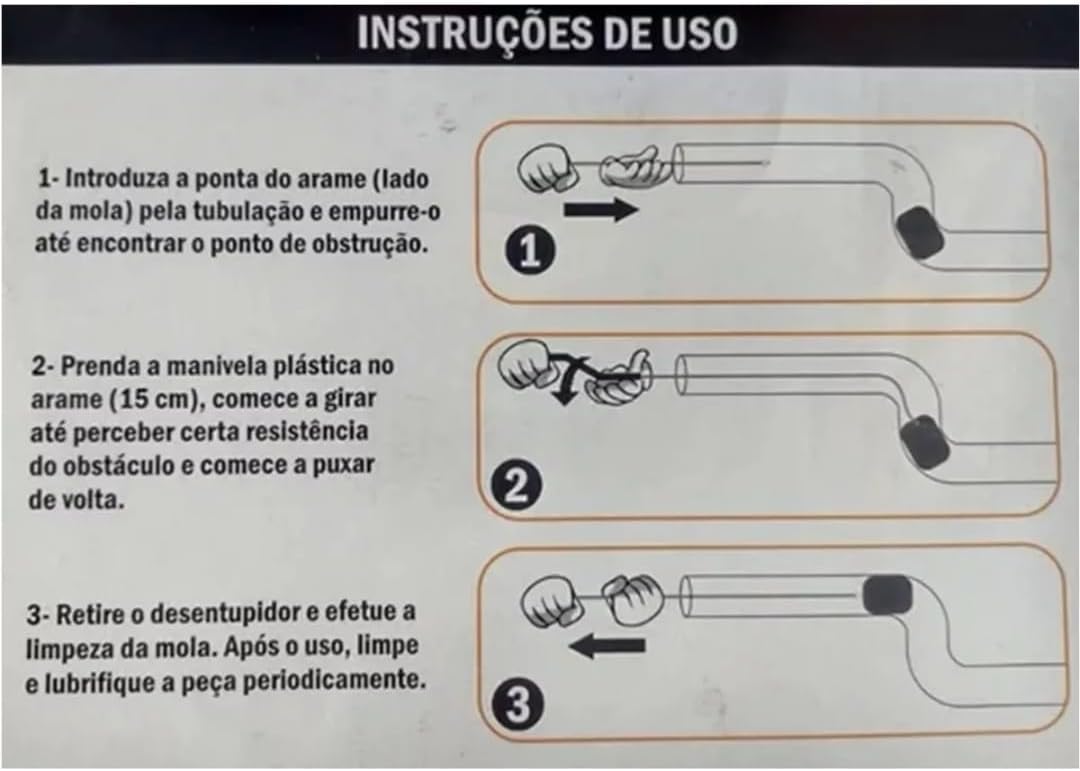 Desentupidor Manual 10 m 4