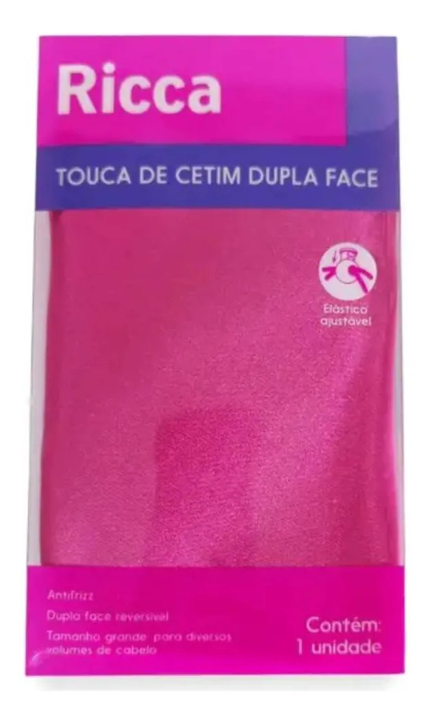 Touca de Cetim Dupla Face Ricca 1