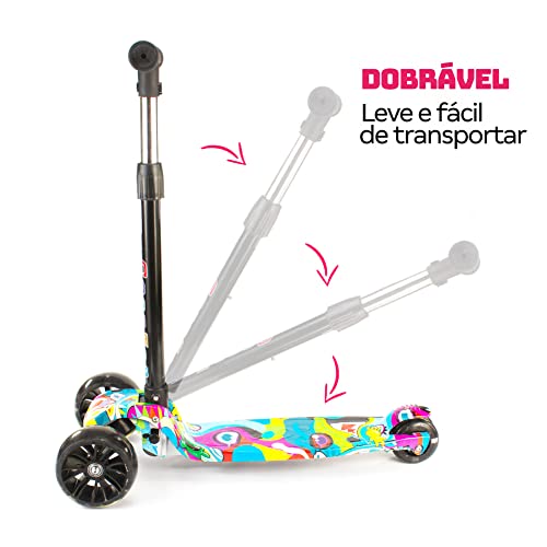 Patinete Infantil 3 Rodas com Led 2