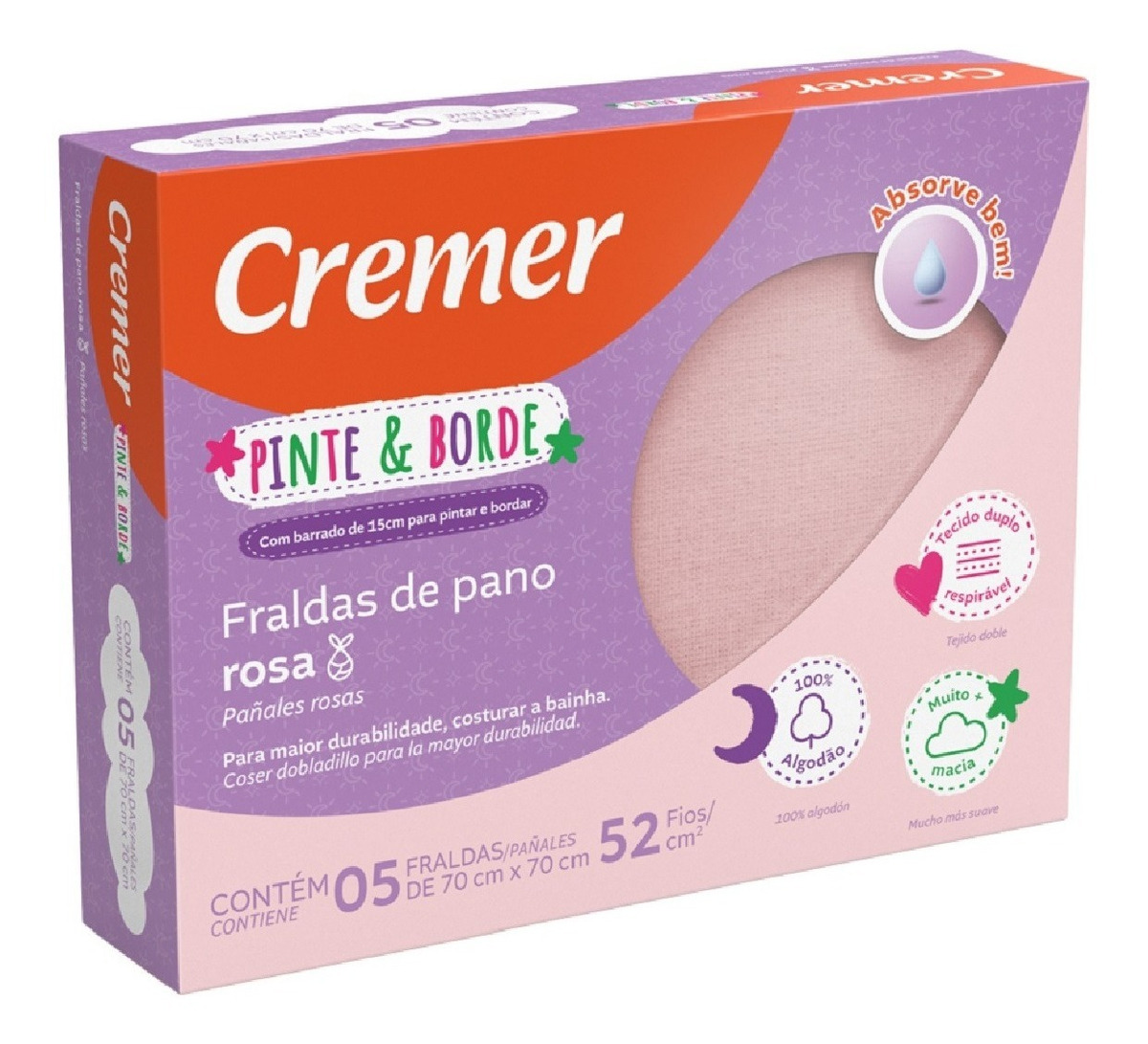 Top 10 Melhores Fraldas de Pano em 2026 (Cremer, Papi e mais) 5