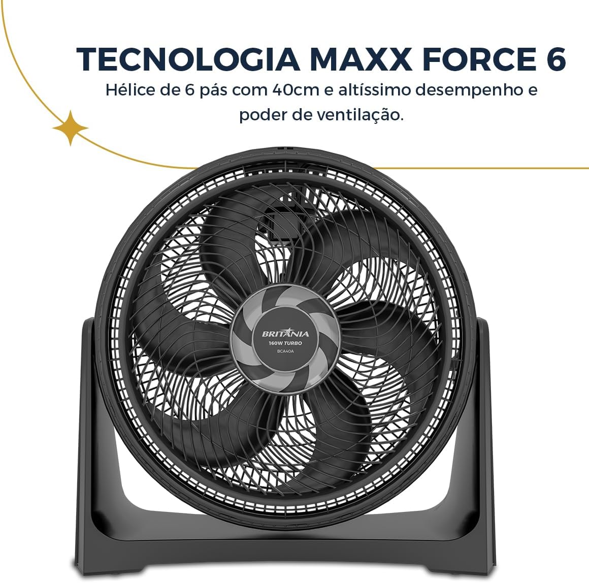 Ventilador Circulador 160 W 3 Velocidades 2