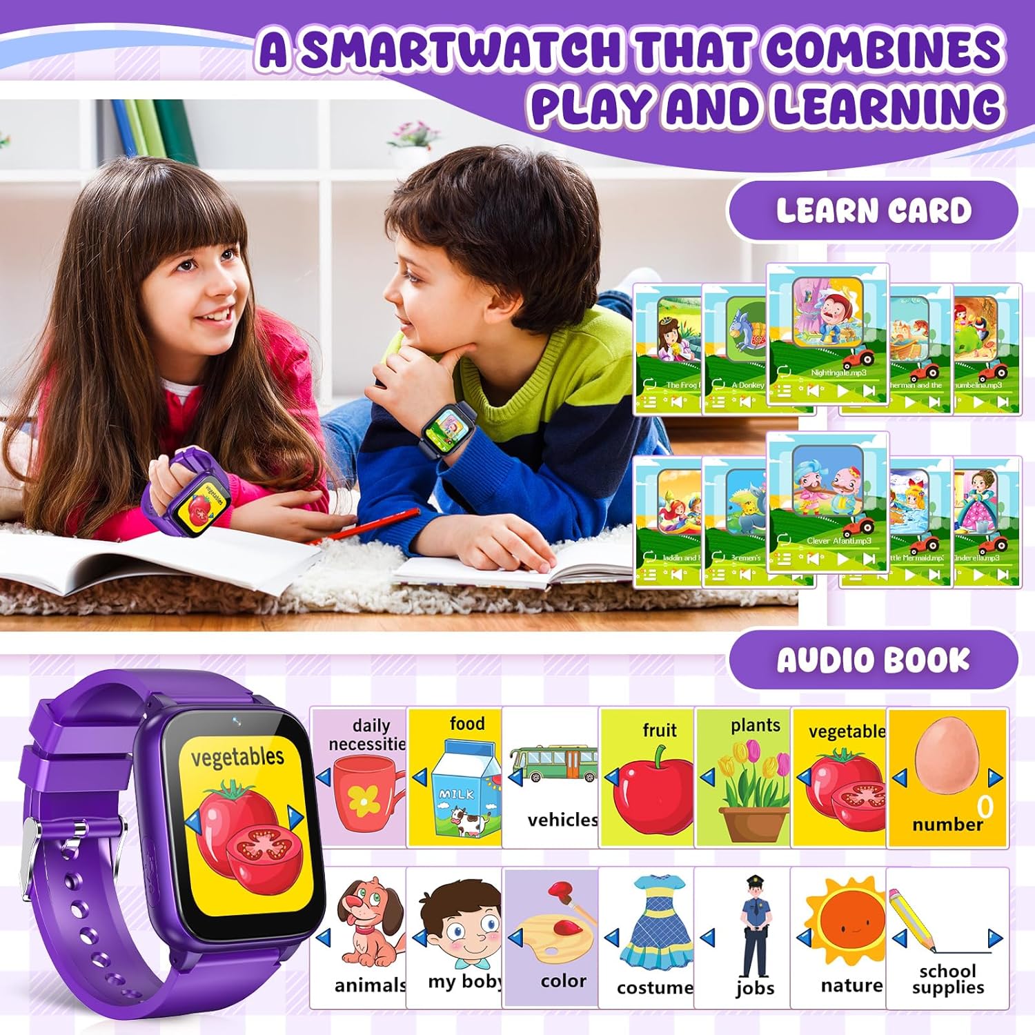 Relógio Inteligente Infantil de 1,69" Happinno 5