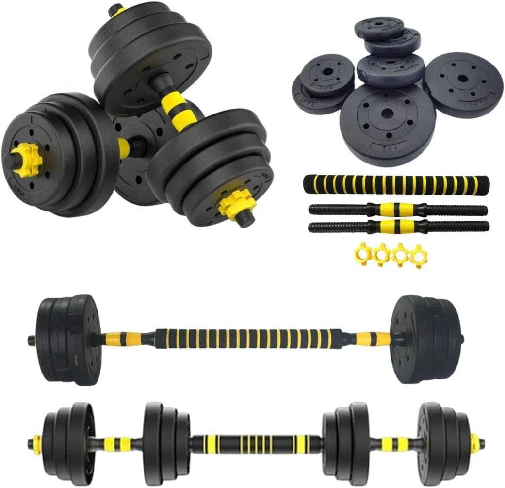 Kit Halteres Ajustáveis 6 em 1 com Barra Central 30 Kg 1