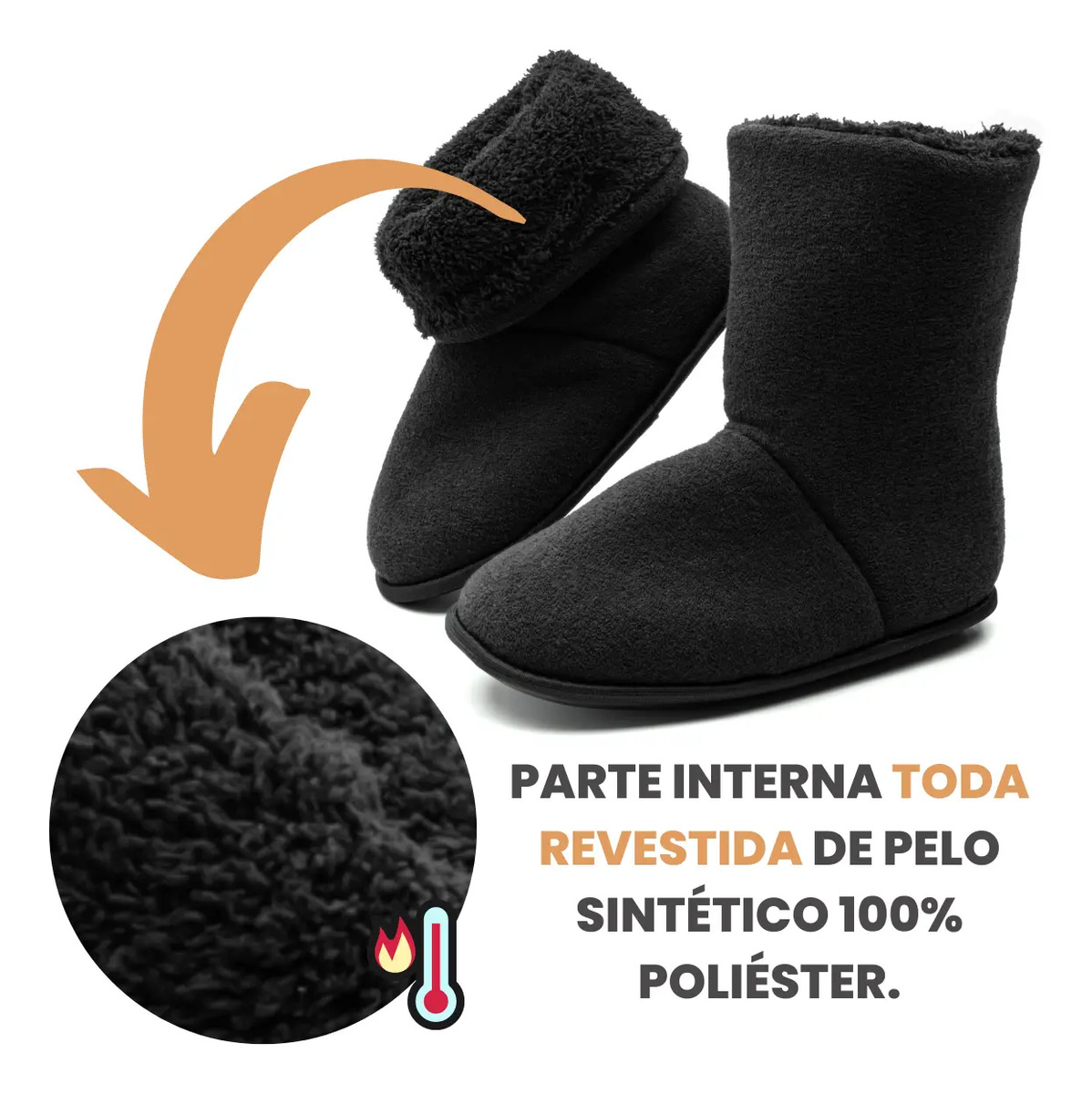 Pantufa Masculina Bota Polar Meu Céu 3