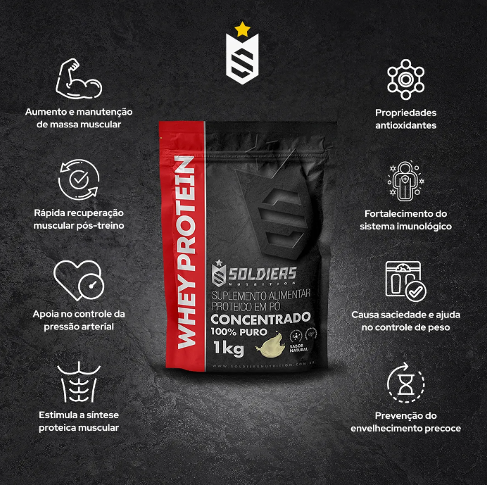 Whey Protein Concentrado 1 Kg - Natural 2