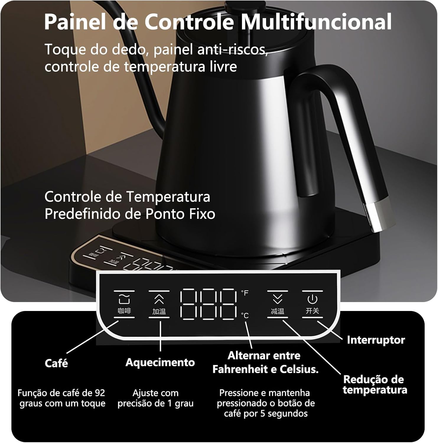 Chaleira Elétrica Pescoço de Ganso (220 V) 3