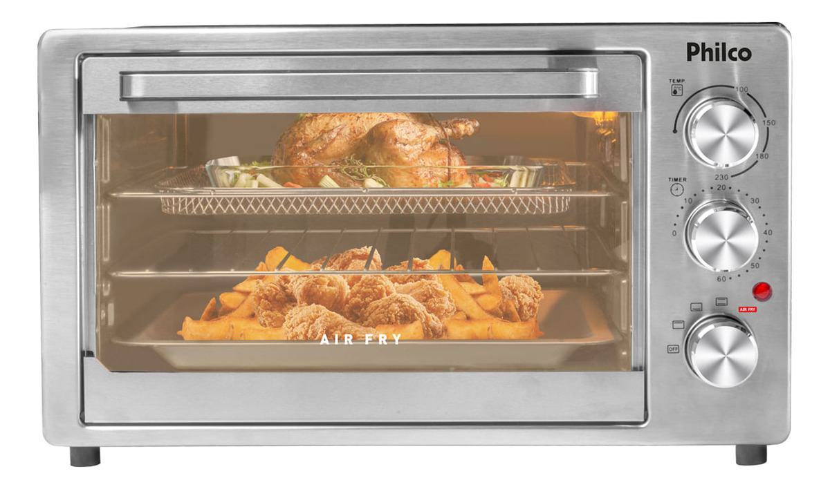 Forno Elétrico Air Fryer Philco 40 L Inox 4