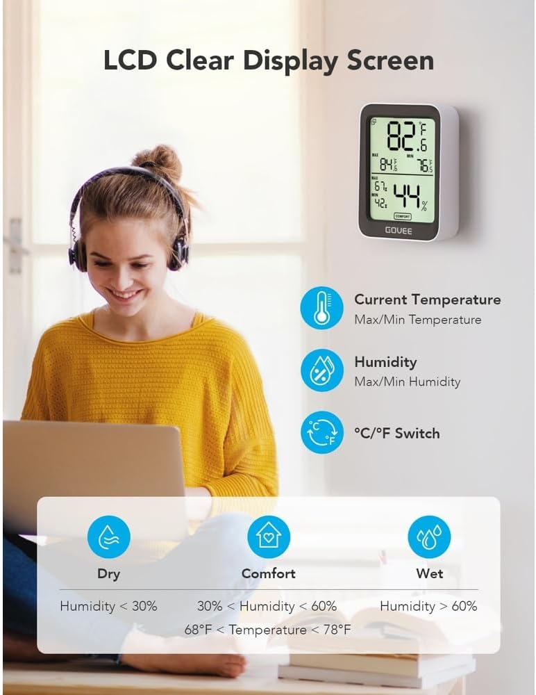 Termômetro e Higrômetro Bluetooth Govee 2