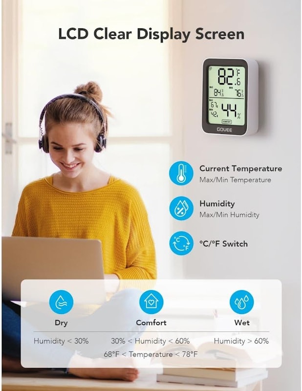 Termômetro e Higrômetro Bluetooth Govee 2