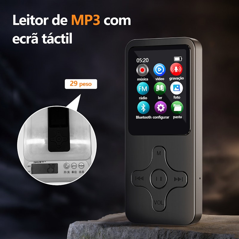 MP3 MP4 Player Portátil com Bluetooth 2