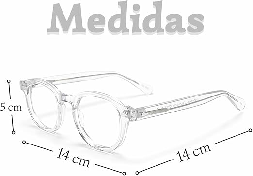 Óculos com Filtro de Luz Azul Lente com Filtro e Armação Transparente  2