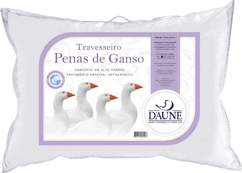 Travesseiro Daune 100% Pena de Ganso 1