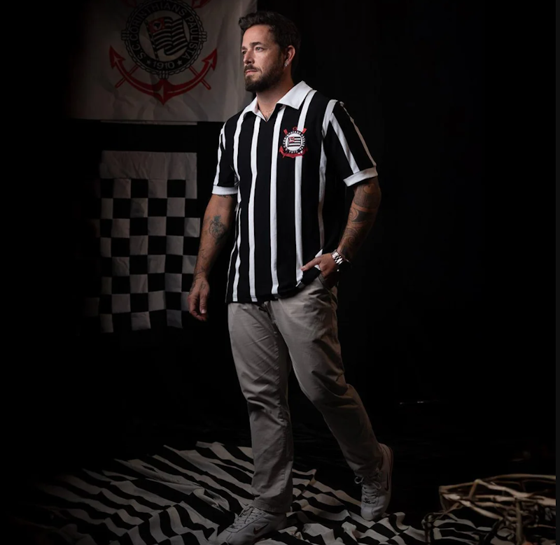 Camisa Corinthians IV Centenário 1954 Retrô Masculina 2
