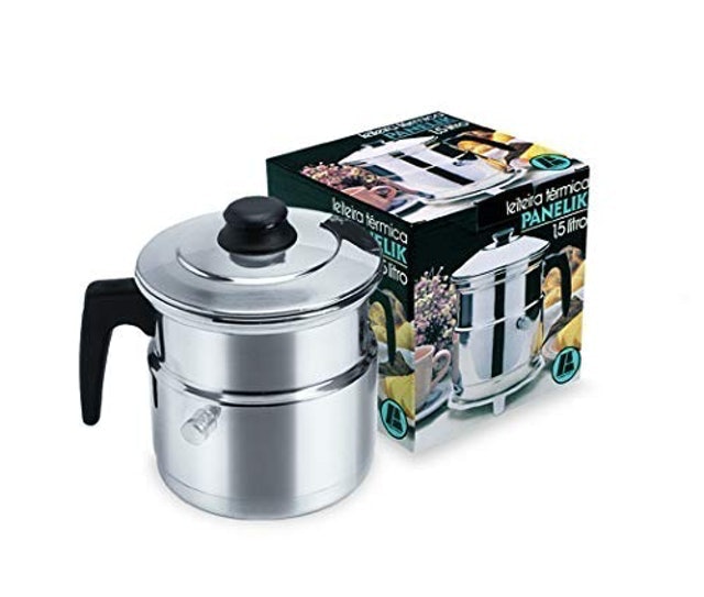 Leiteira Térmica 1,5Lts com Apito Polida  2
