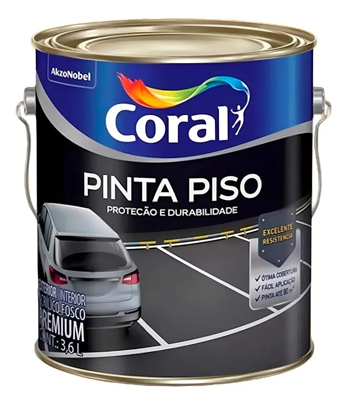 Pinta Piso Cinza Médio Coral 1