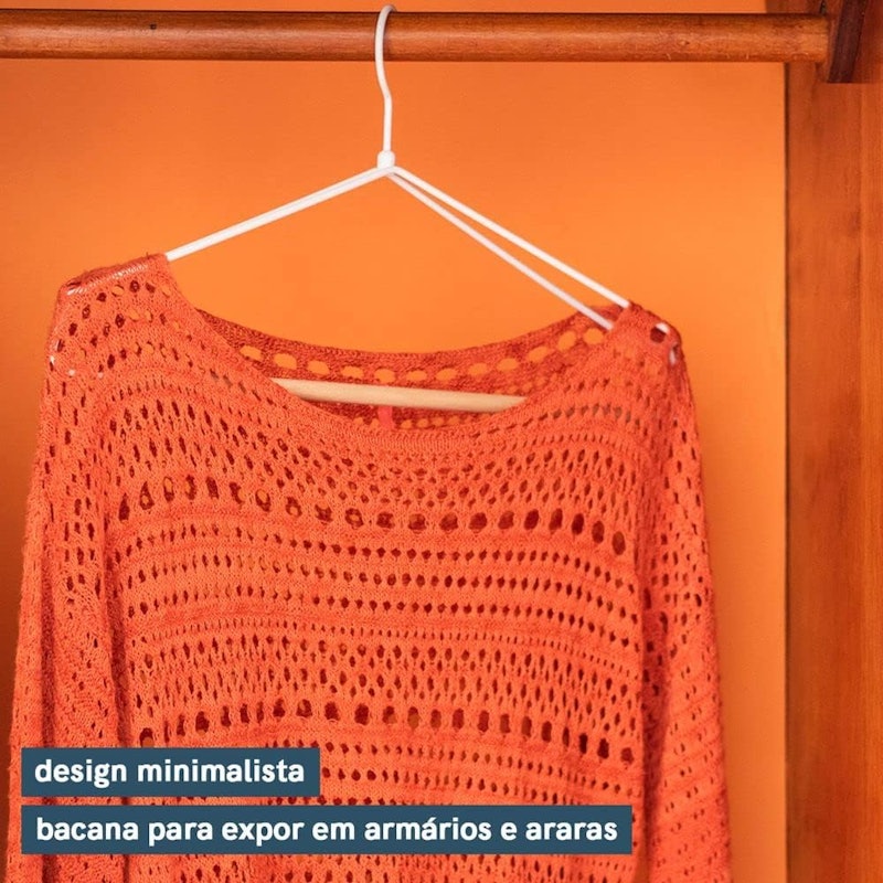 Cabide para Terno e Roupas Pesadas de Metal com Madeira 5