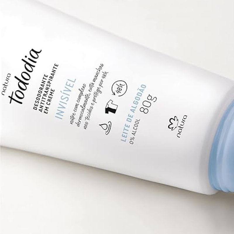Desodorante Antitranspirante em Creme Tododia Leite de Algodão 2