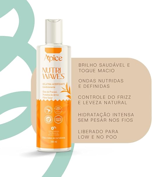 Gelatina Acidificante e Condicionante Nutri Waves 2