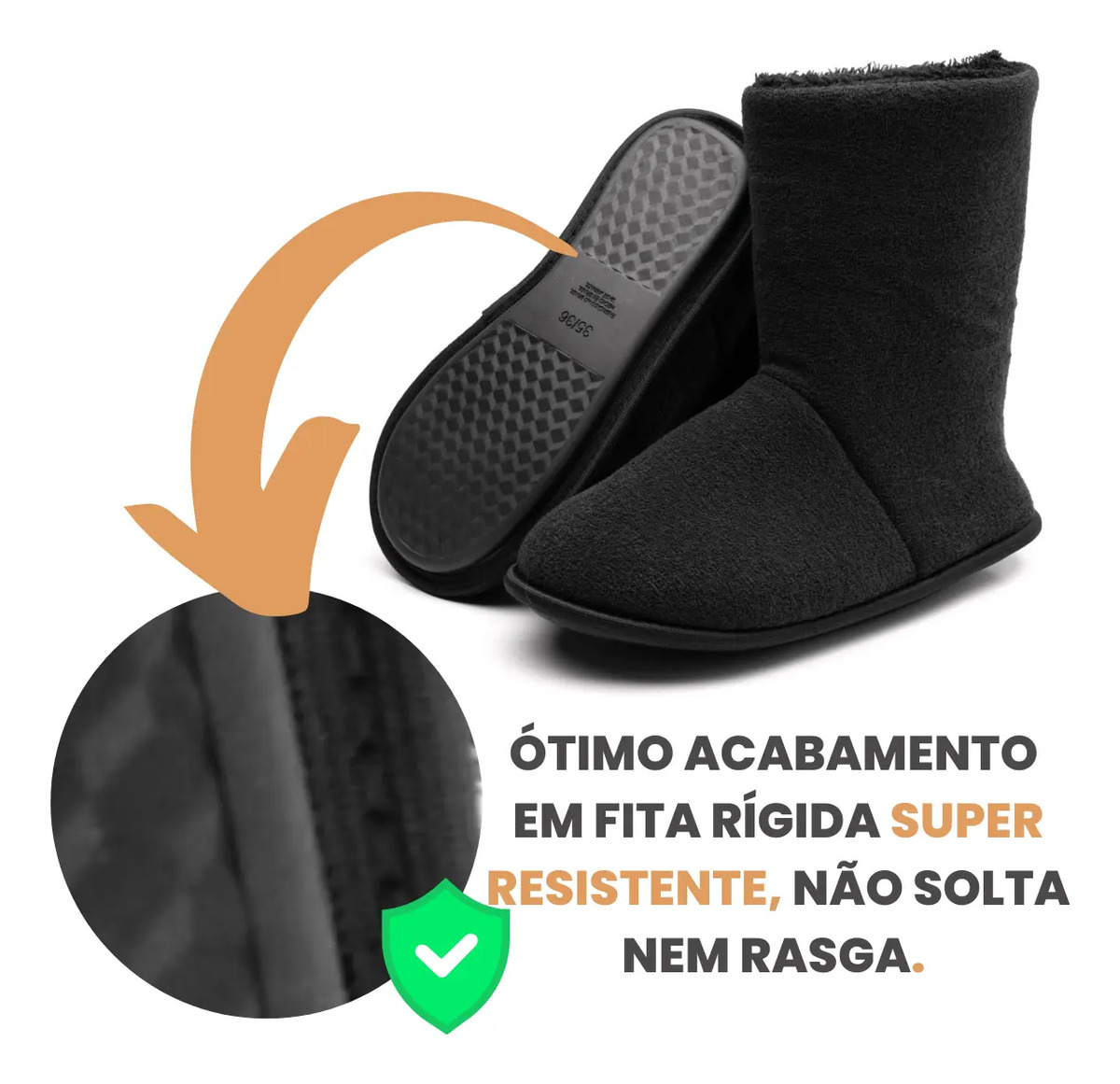 Pantufa Masculina Bota Polar Meu Céu 2