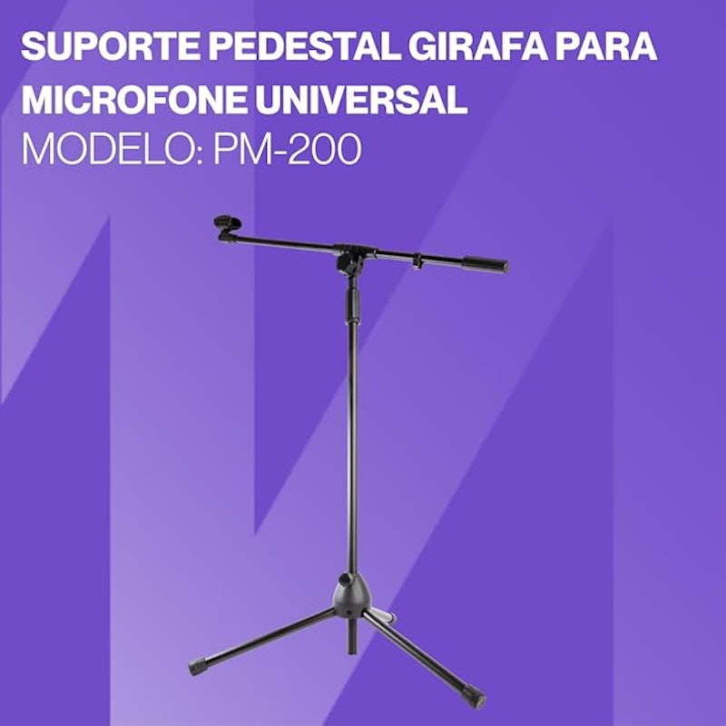 Pedestal para Microfone Girafa com Cachimbo 2