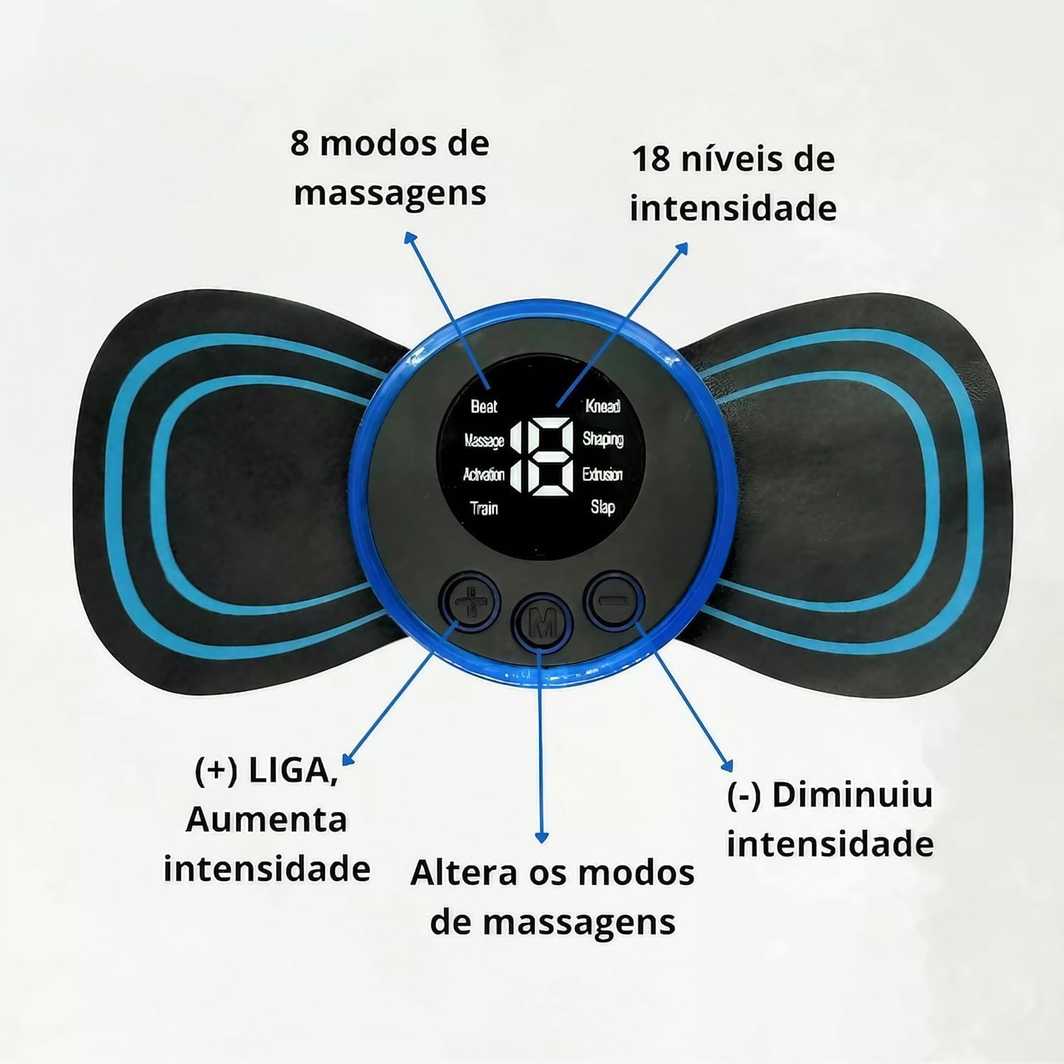 Mini Massageador Pulso Elétrico 5