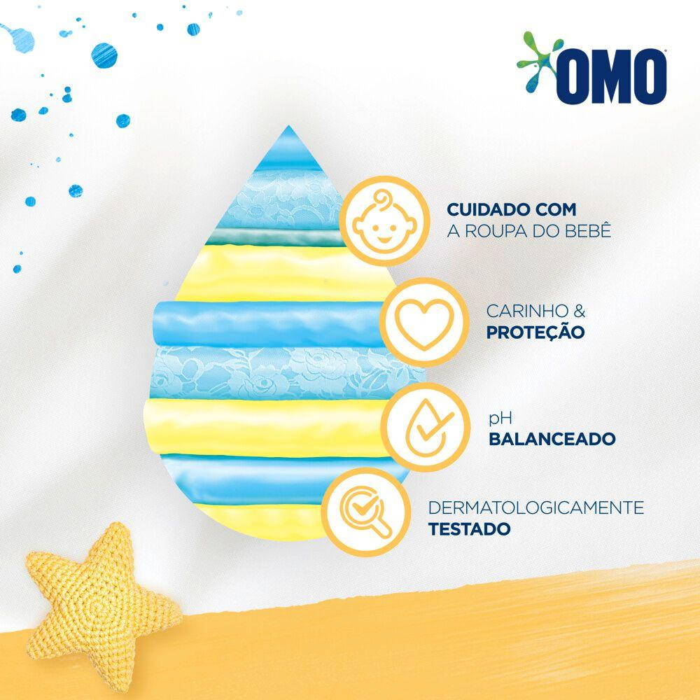Sabão Líquido Omo Roupas Finas e Delicadas Bebê 5