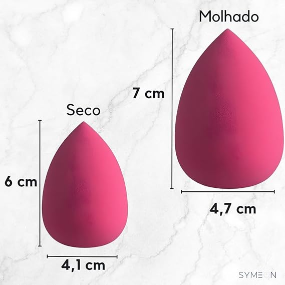 Kit 12 Esponja de Maquiagem Facial Espuma Beauty Blender 3