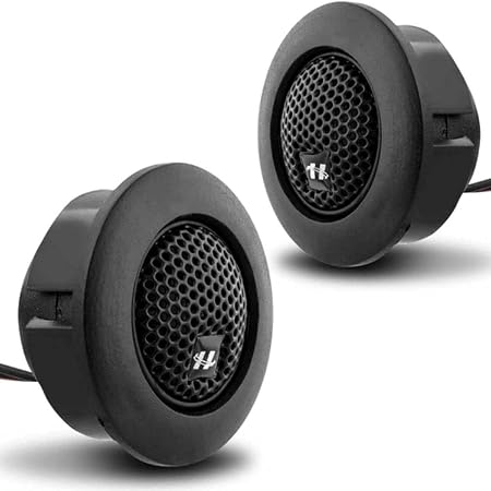 Mini Tweeter 80 W RMS 4 Ohms Preto Crossover Embutido Par 1