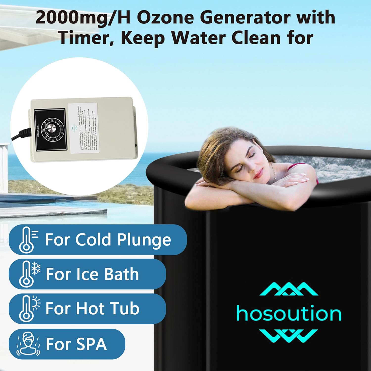 Gerador de Ozônio de 2000 mg/H com Temporizador 3