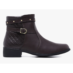 Bota Feminina Montaria Coturno Cano Curto Over