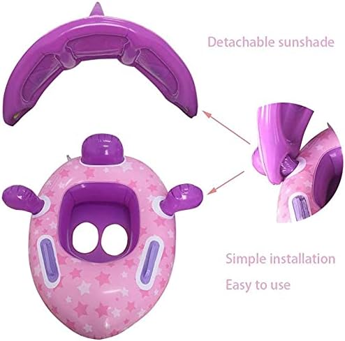Boia de Piscina para Bebês com Dossel 5