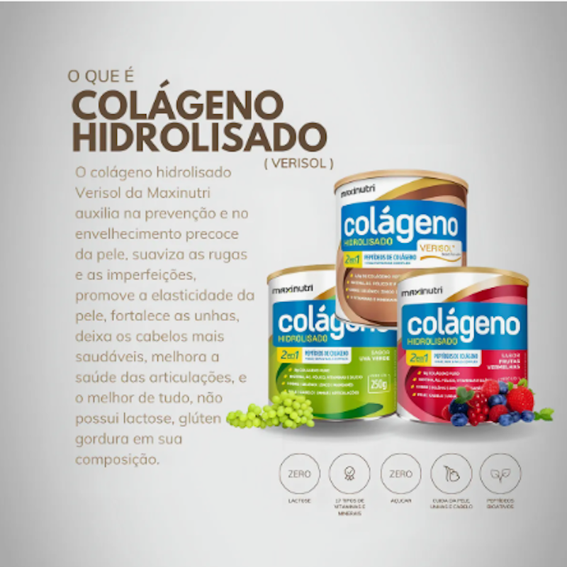 Colágeno Hidrolisado 2 em 1 Verisol 2