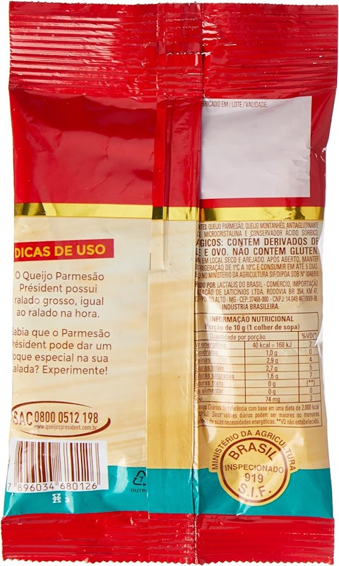 Queijo Parmesão Ralado Président 2