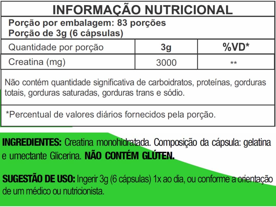 Creatina 100% Pura FortalVit 5