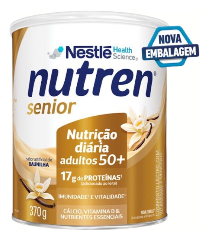 Nutren Senior Nutrição Diária Adultos 50+ 17 g de Proteínas (Baunilha) 1