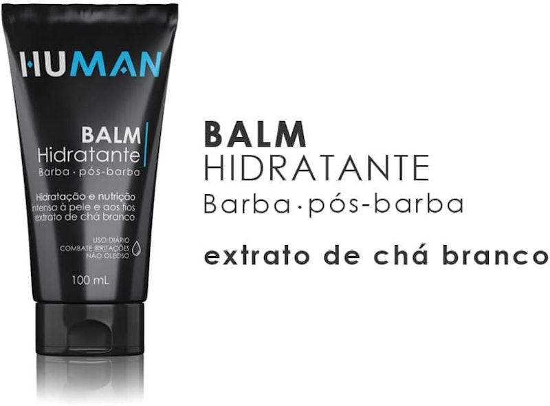 Kit para Barba Shampoo, Balm e Óleo Human 3